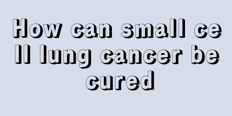 How can small cell lung cancer be cured