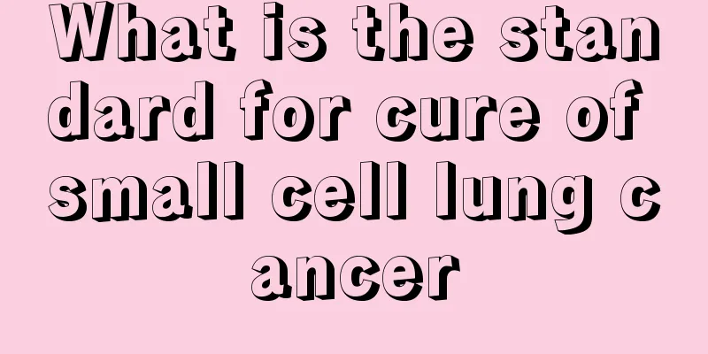 What is the standard for cure of small cell lung cancer