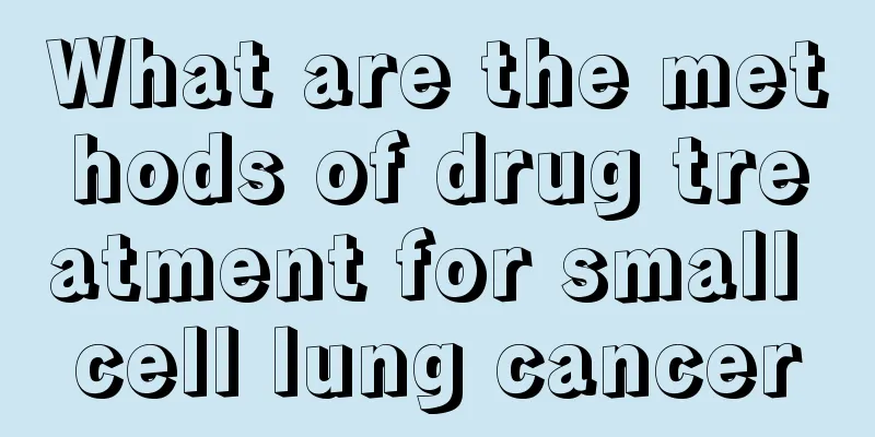 What are the methods of drug treatment for small cell lung cancer