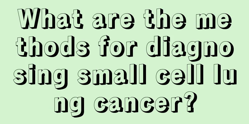 What are the methods for diagnosing small cell lung cancer?