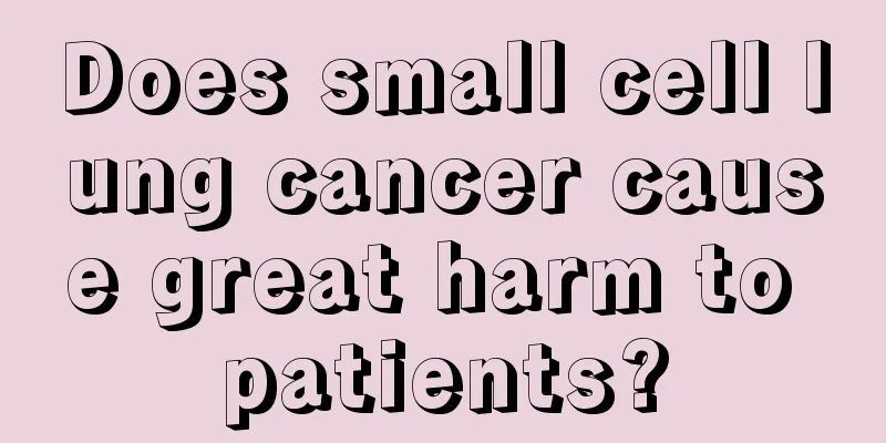 Does small cell lung cancer cause great harm to patients?