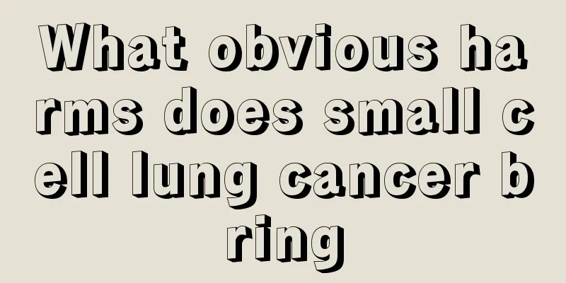 What obvious harms does small cell lung cancer bring
