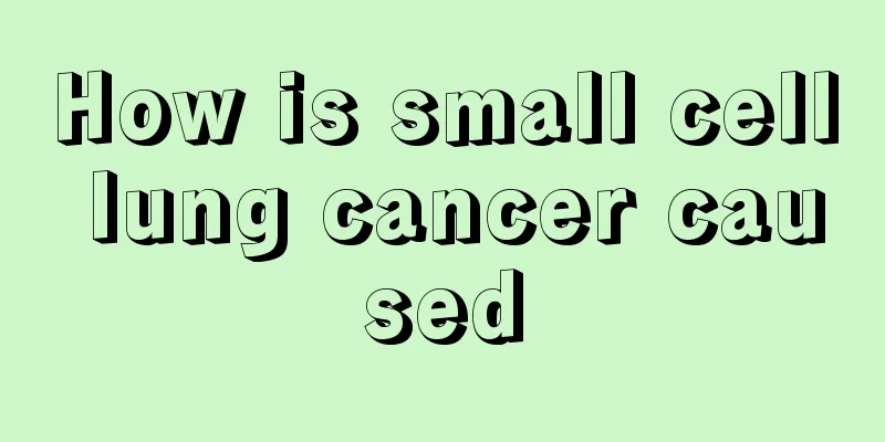 How is small cell lung cancer caused