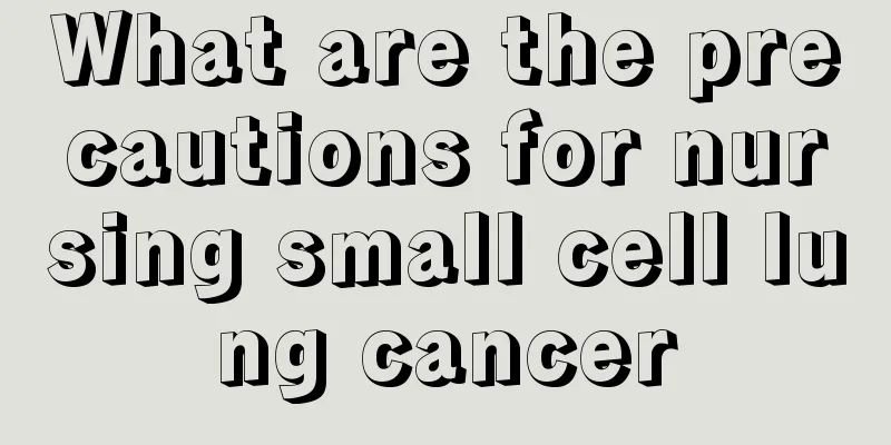 What are the precautions for nursing small cell lung cancer