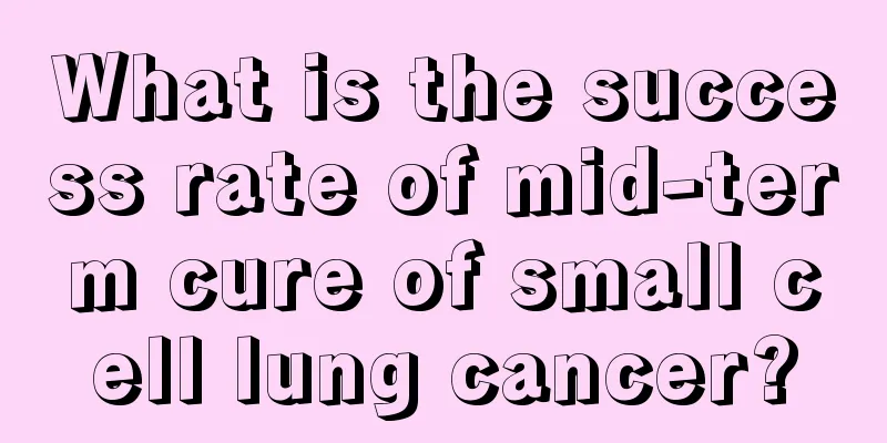 What is the success rate of mid-term cure of small cell lung cancer?