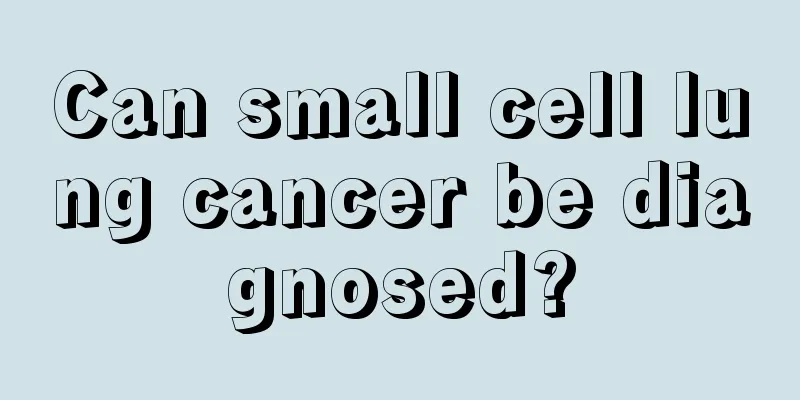 Can small cell lung cancer be diagnosed?