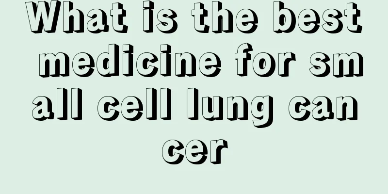 What is the best medicine for small cell lung cancer