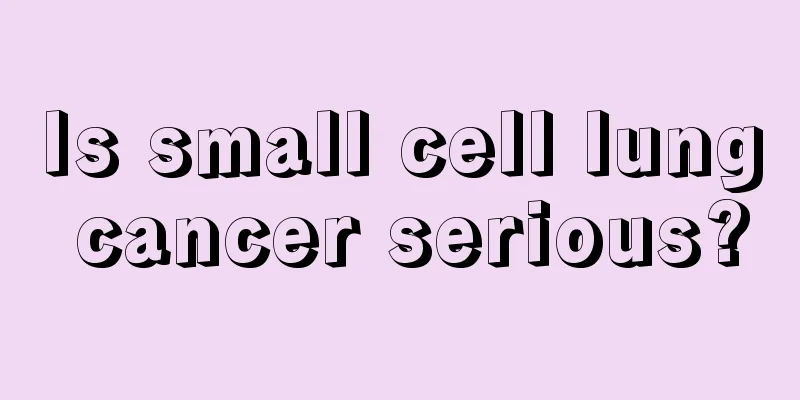 Is small cell lung cancer serious?