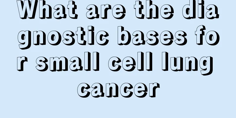 What are the diagnostic bases for small cell lung cancer