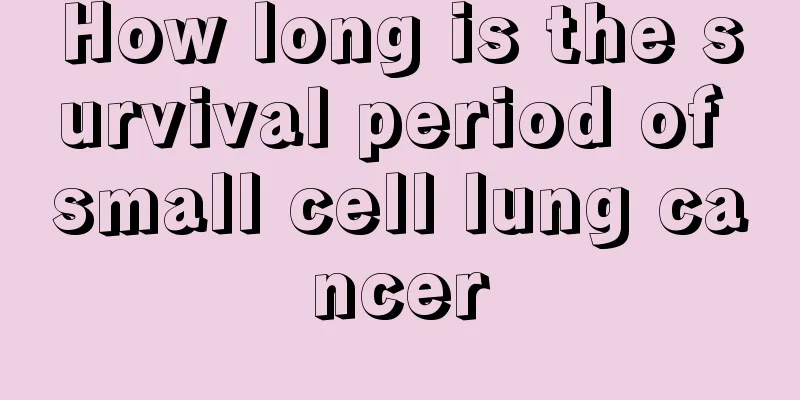 How long is the survival period of small cell lung cancer