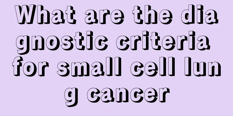 What are the diagnostic criteria for small cell lung cancer