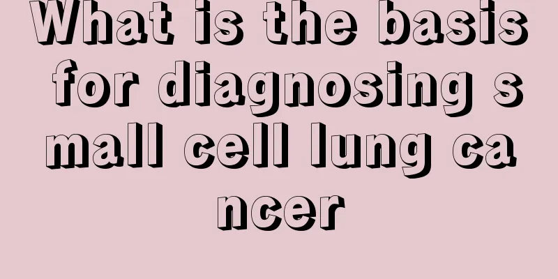 What is the basis for diagnosing small cell lung cancer