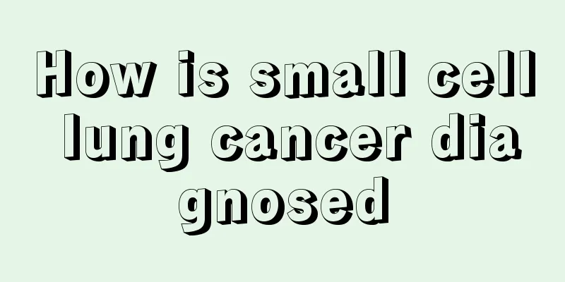 How is small cell lung cancer diagnosed