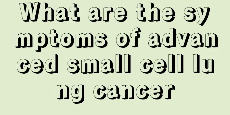 What are the symptoms of advanced small cell lung cancer