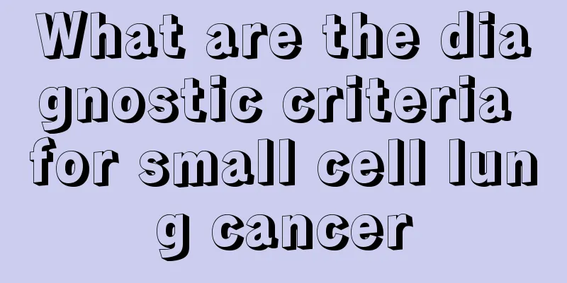 What are the diagnostic criteria for small cell lung cancer