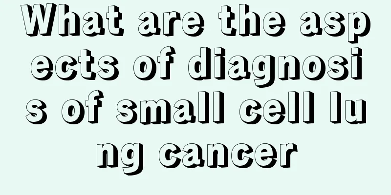 What are the aspects of diagnosis of small cell lung cancer