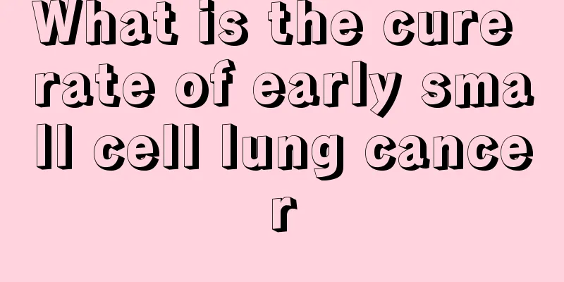 What is the cure rate of early small cell lung cancer