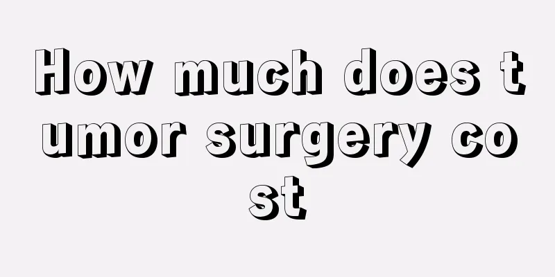 How much does tumor surgery cost