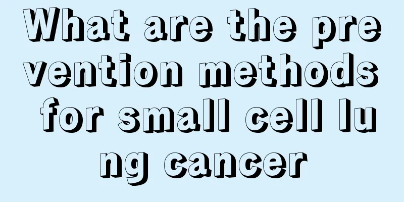What are the prevention methods for small cell lung cancer