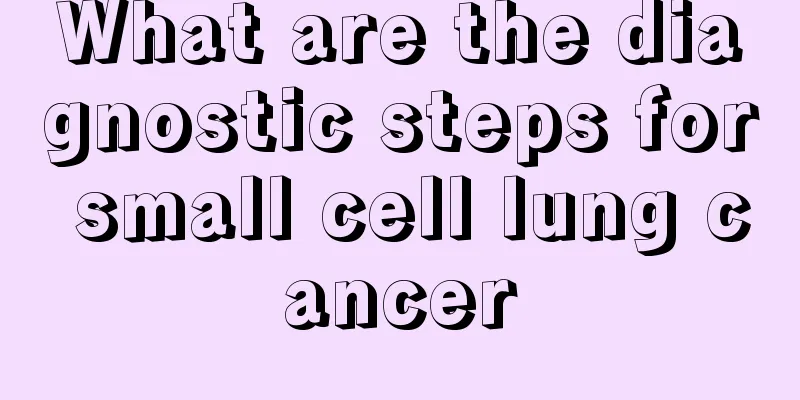 What are the diagnostic steps for small cell lung cancer