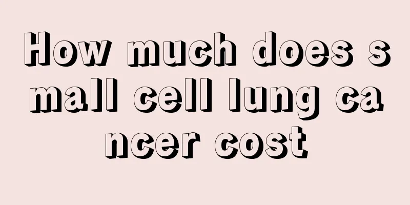 How much does small cell lung cancer cost