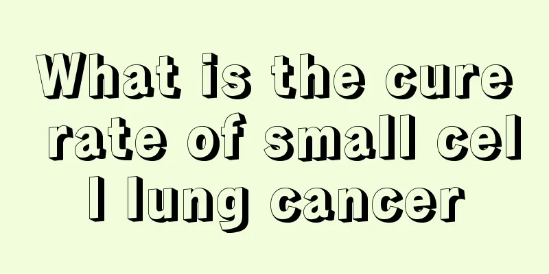 What is the cure rate of small cell lung cancer