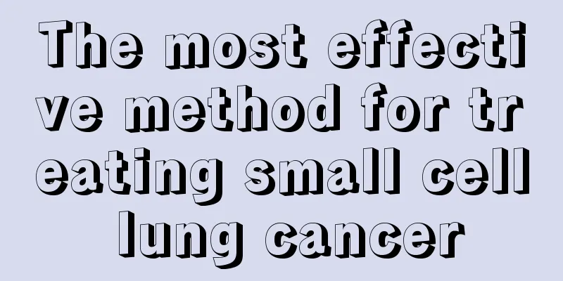 The most effective method for treating small cell lung cancer