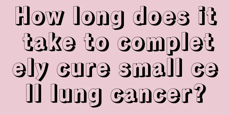 How long does it take to completely cure small cell lung cancer?