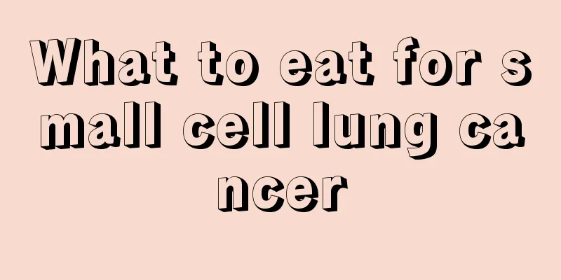 What to eat for small cell lung cancer