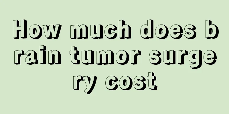 How much does brain tumor surgery cost