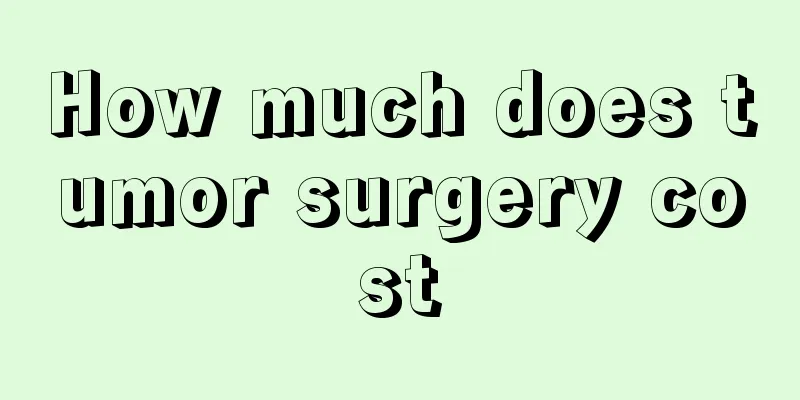 How much does tumor surgery cost