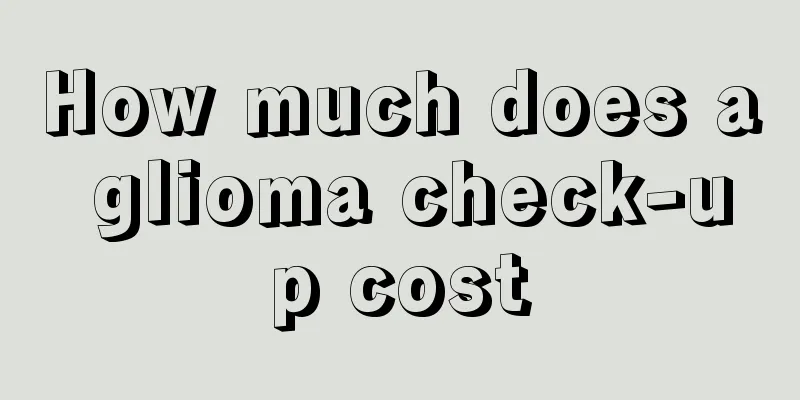 How much does a glioma check-up cost
