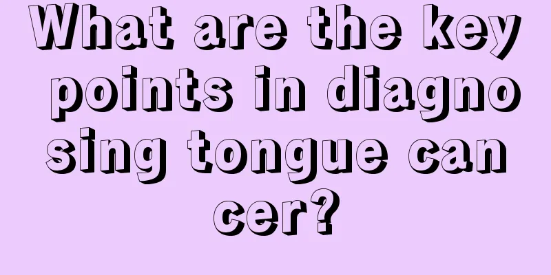 What are the key points in diagnosing tongue cancer?