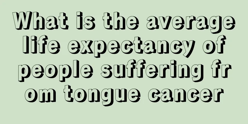 What is the average life expectancy of people suffering from tongue cancer