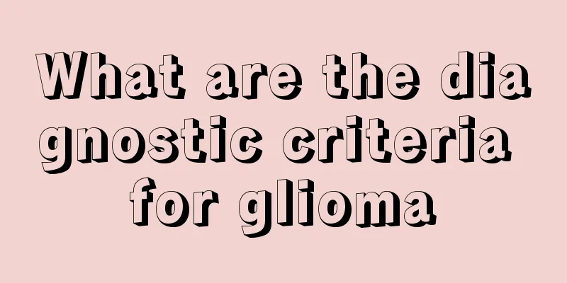 What are the diagnostic criteria for glioma