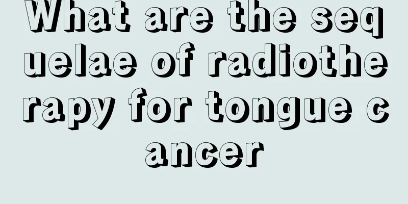 What are the sequelae of radiotherapy for tongue cancer