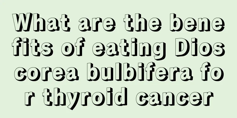 What are the benefits of eating Dioscorea bulbifera for thyroid cancer