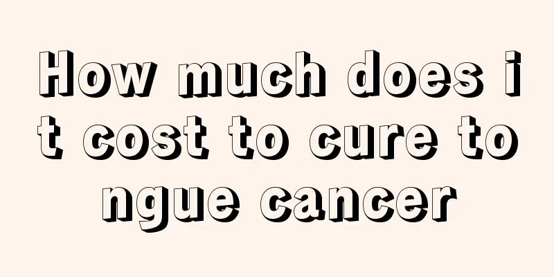 How much does it cost to cure tongue cancer