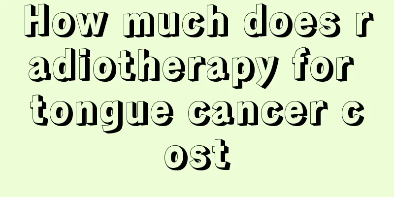 How much does radiotherapy for tongue cancer cost