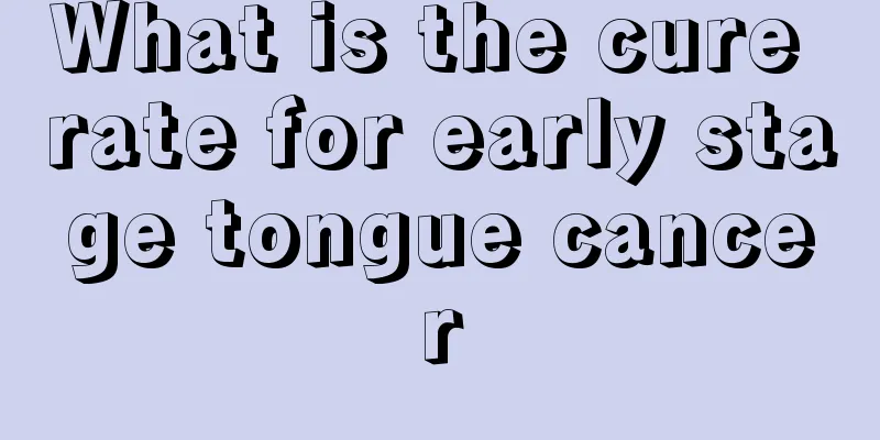 What is the cure rate for early stage tongue cancer