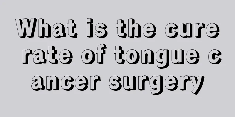 What is the cure rate of tongue cancer surgery