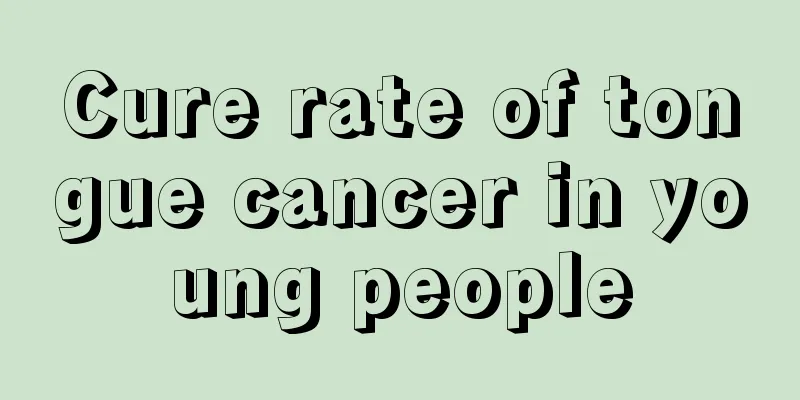 Cure rate of tongue cancer in young people