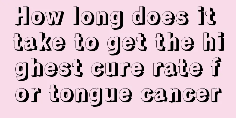 How long does it take to get the highest cure rate for tongue cancer
