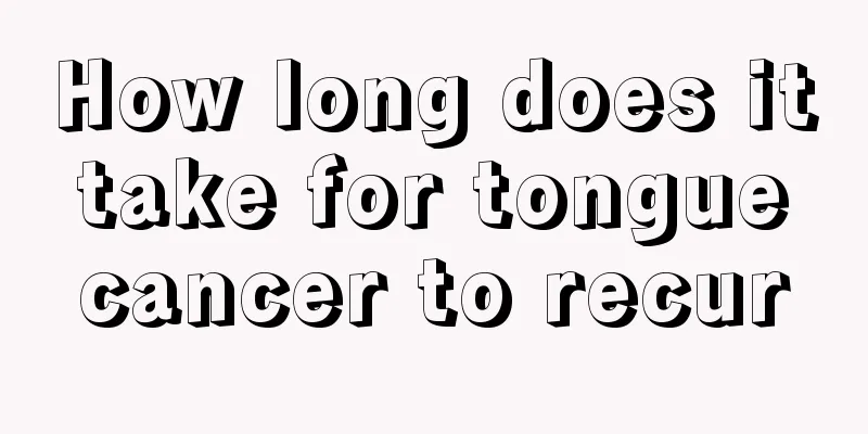 How long does it take for tongue cancer to recur