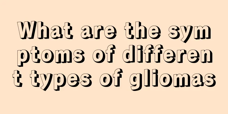 What are the symptoms of different types of gliomas