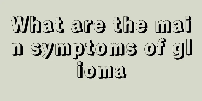What are the main symptoms of glioma