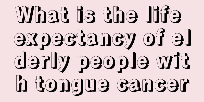 What is the life expectancy of elderly people with tongue cancer