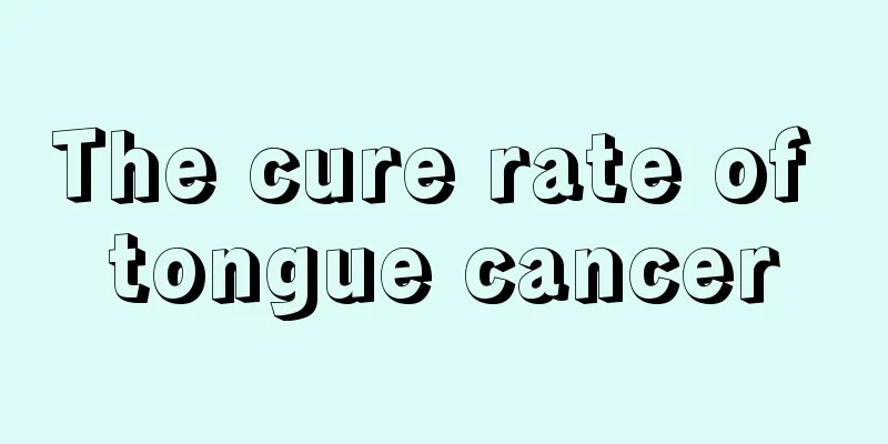 The cure rate of tongue cancer