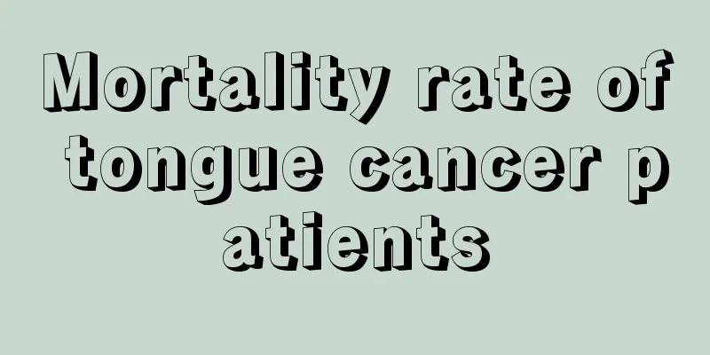 Mortality rate of tongue cancer patients