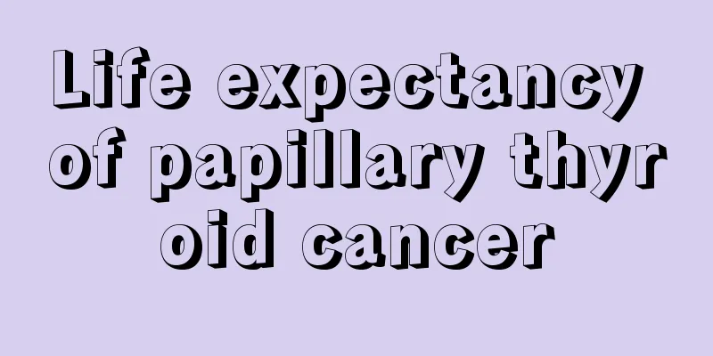 Life expectancy of papillary thyroid cancer